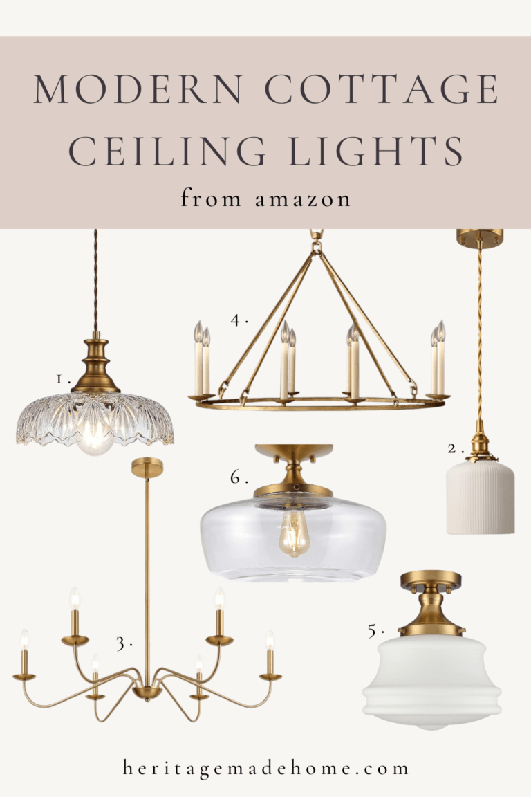 Modern Cottage Brass Ceiling Lights