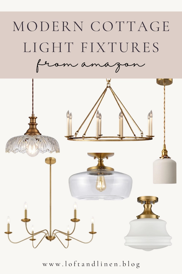 Modern Cottage Brass Ceiling Lights