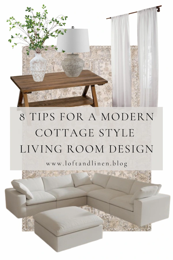 8 Tips for a Modern Cottage Style Living Room Design