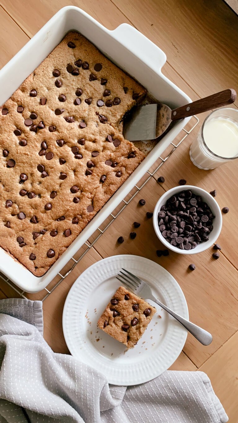 Fresh Milled Chocolate Chip Cookie Bars