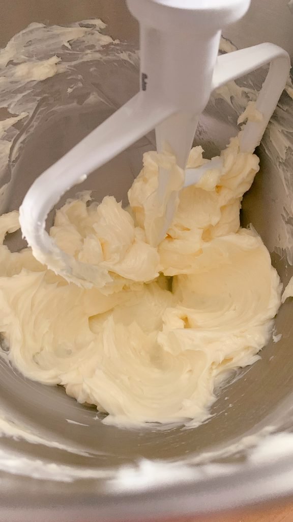 butter creamed together for fresh milled peanut butter oatmeal chocolate chip cookie bars